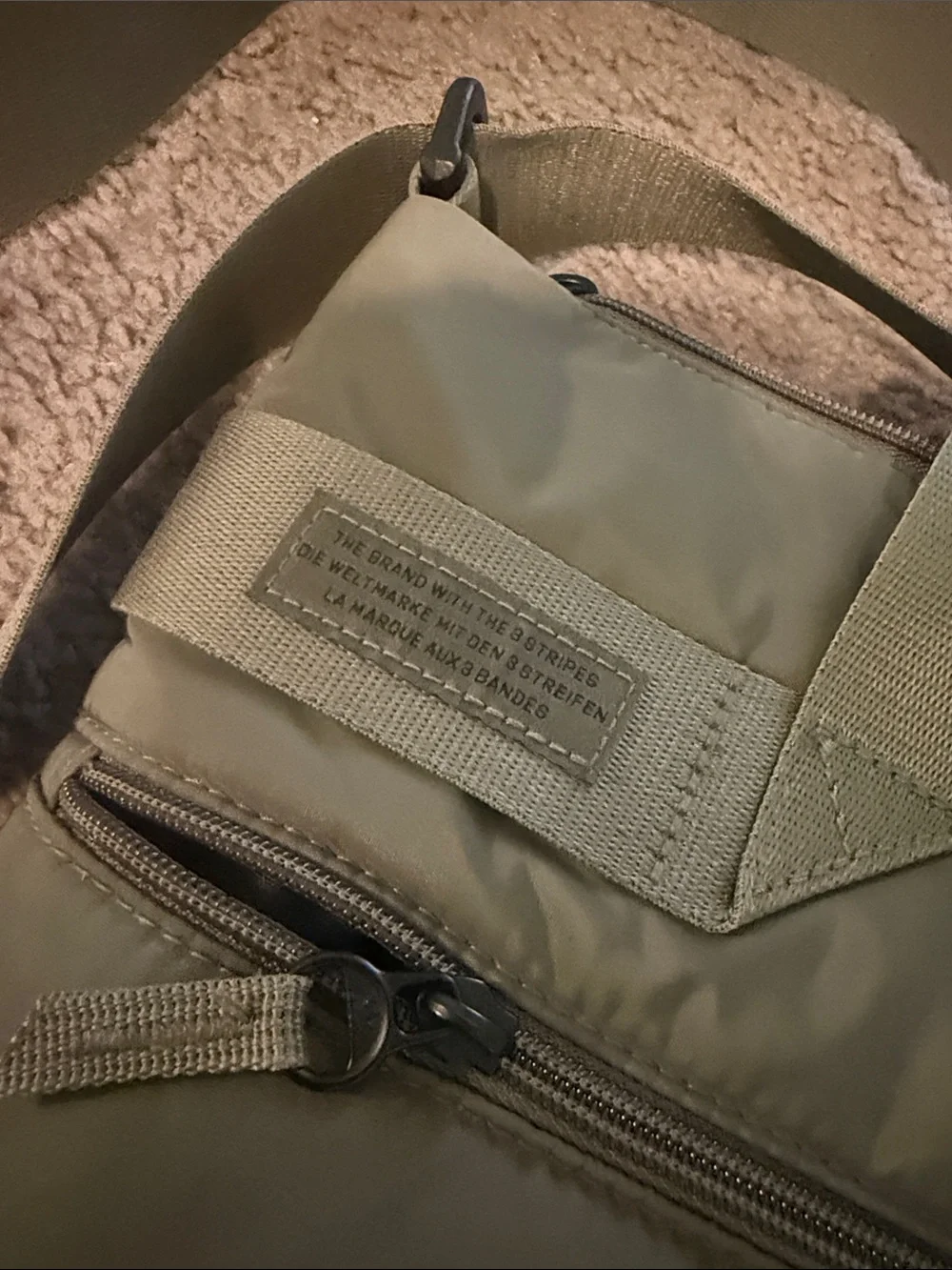 adidas Olive Green Messenger Crossbody Bag